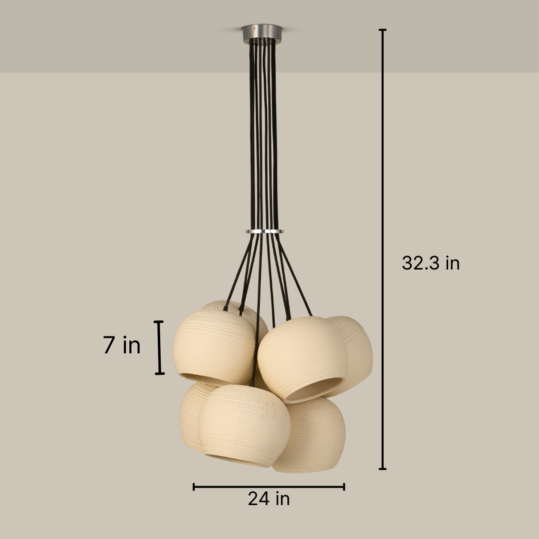 Mushroom Cluster Pendant Light