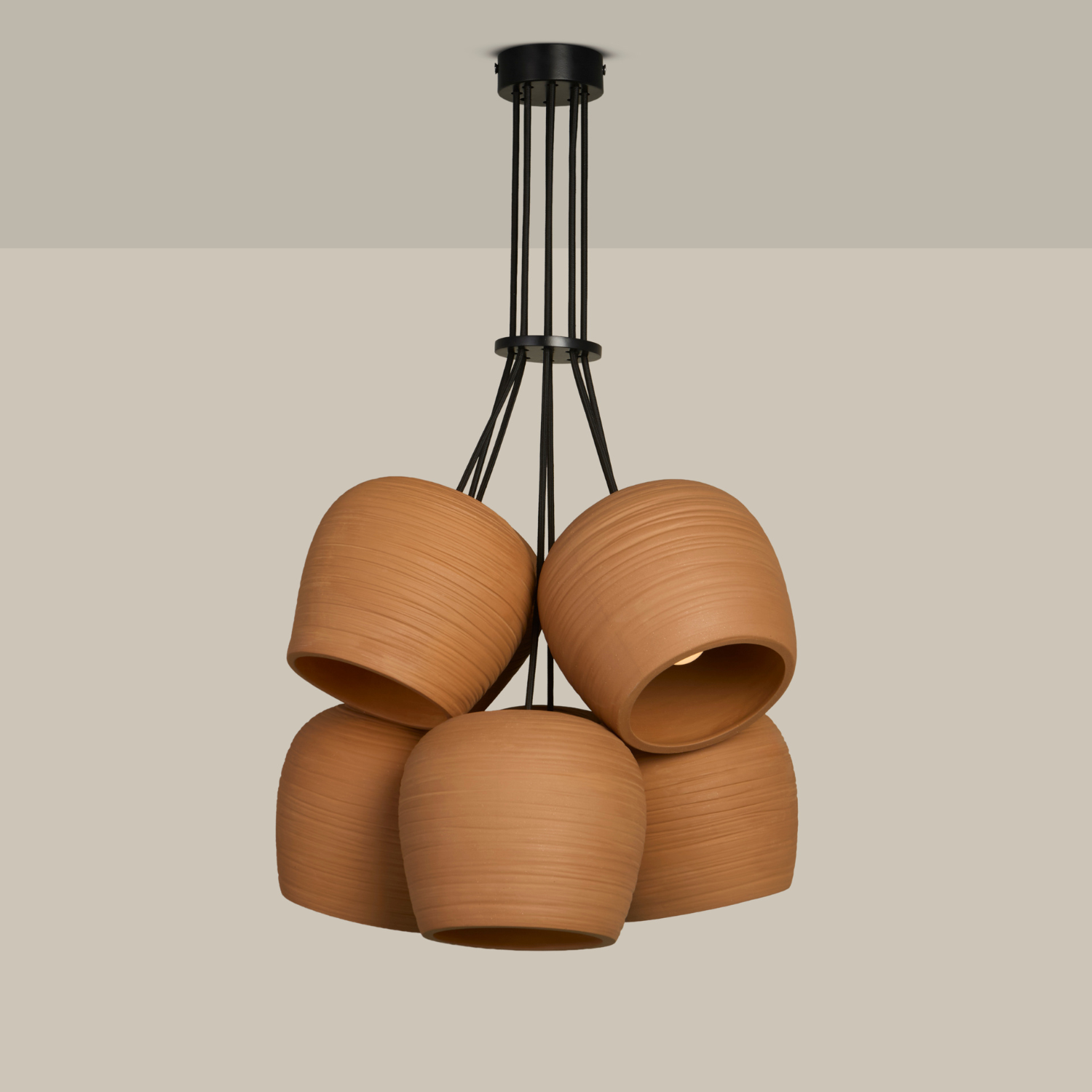 Mushroom Cluster Pendant Light
