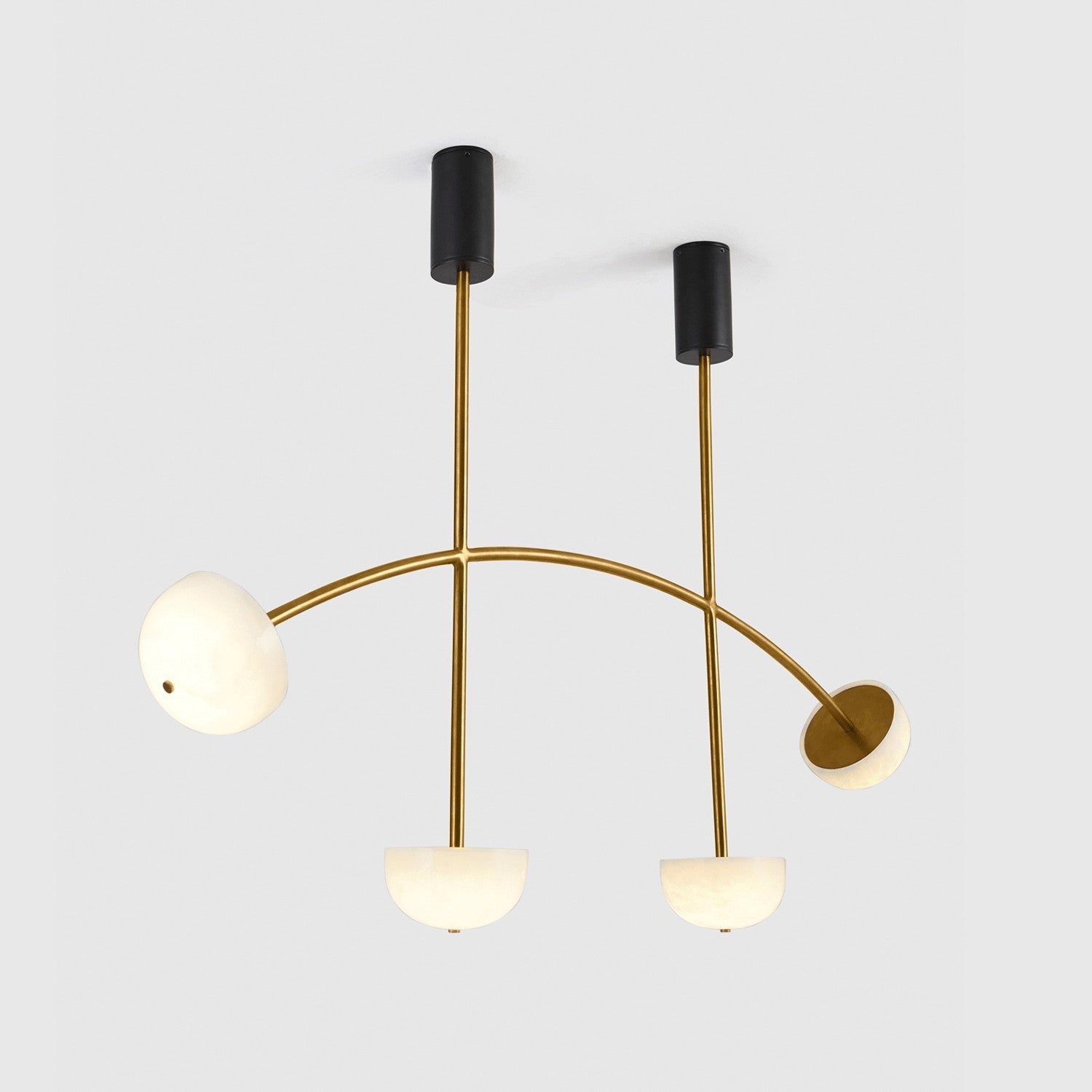 Alabaster Curve Chandelier