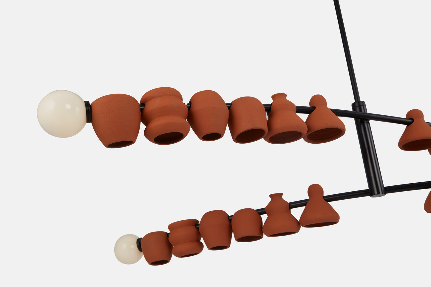 Pots Chandelier - Terracotta