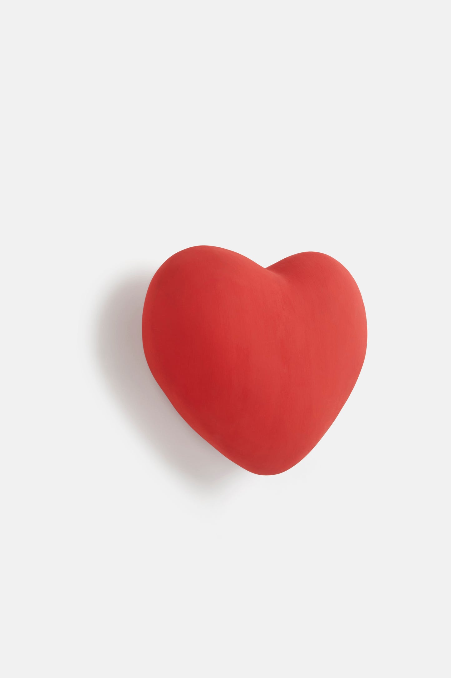 Heart Wall Installation in Red
