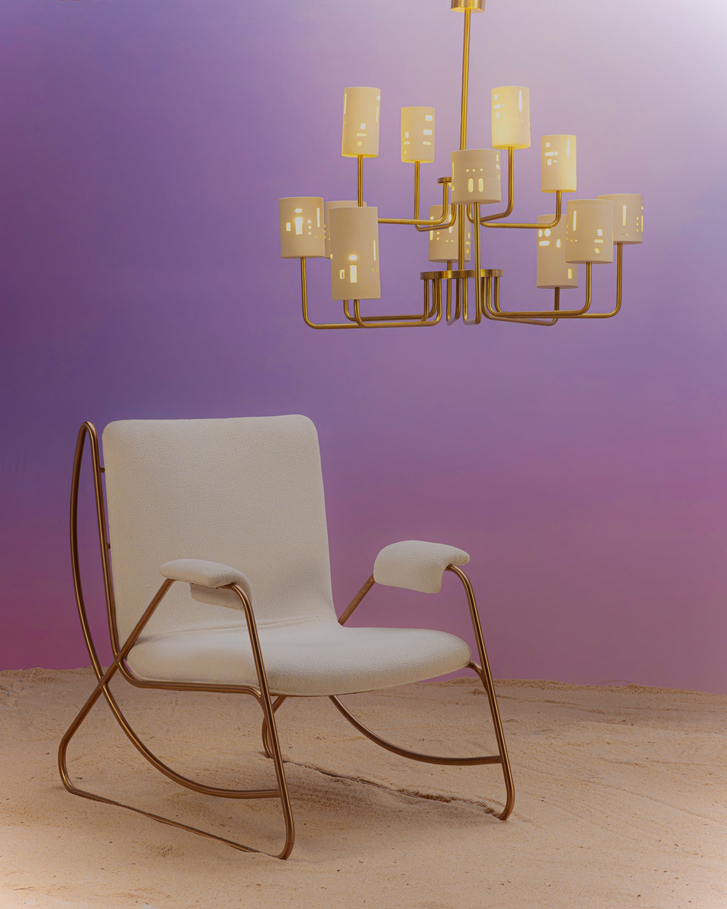 Lounge Chair - Gold