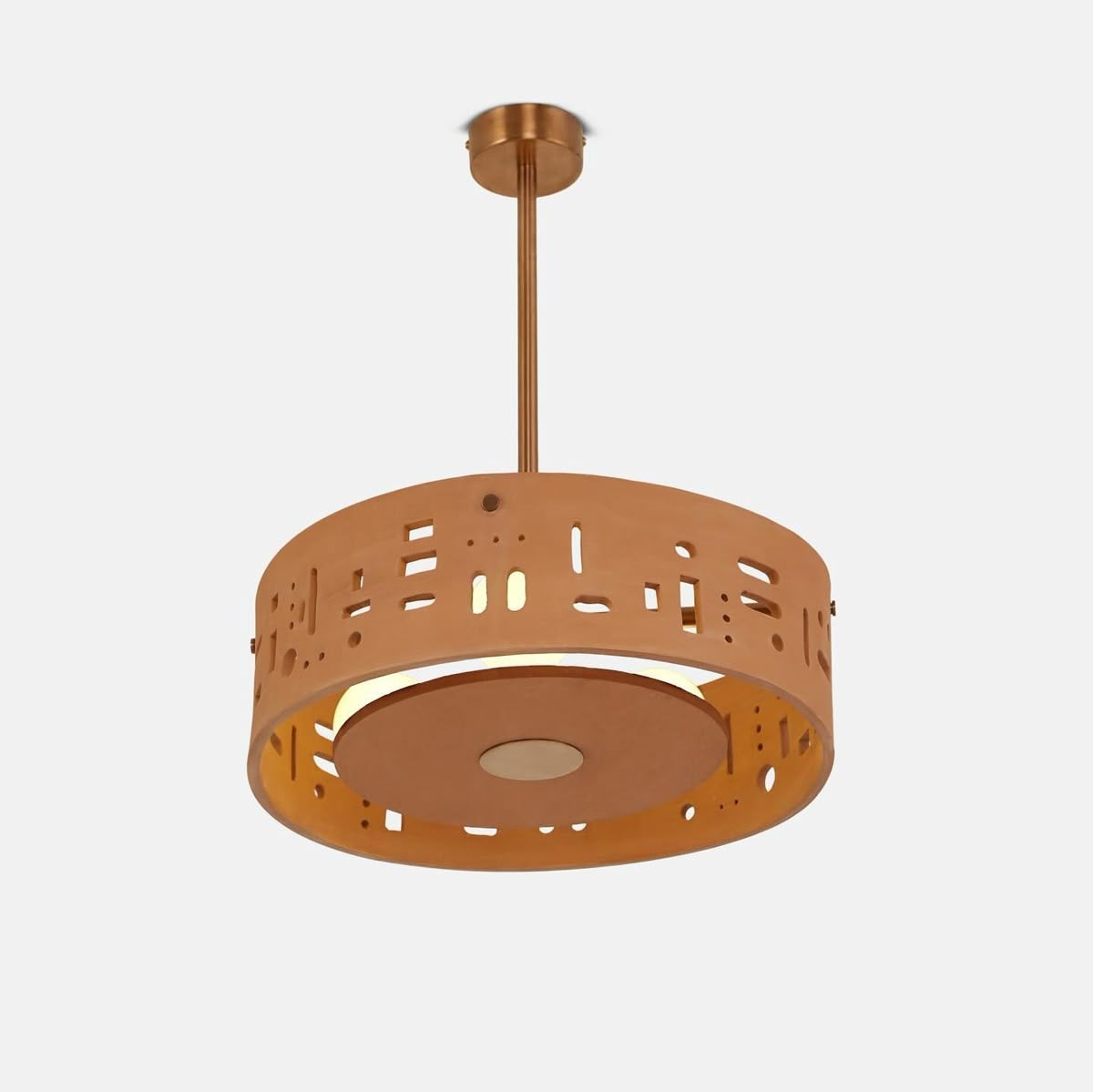 Cut-out Pendant in Terracotta