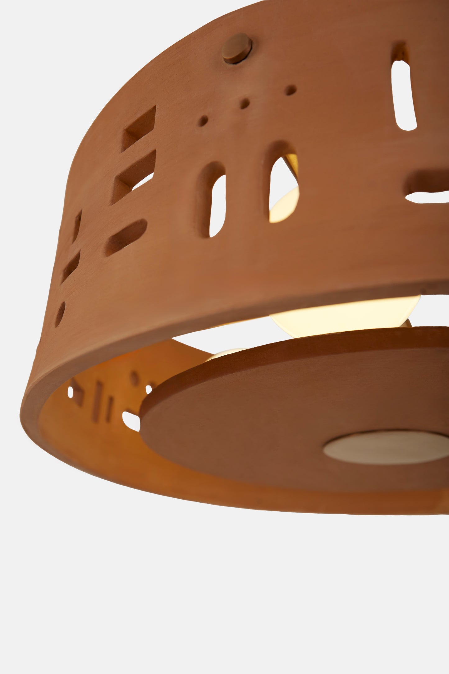 Cut-out Pendant in Terracotta