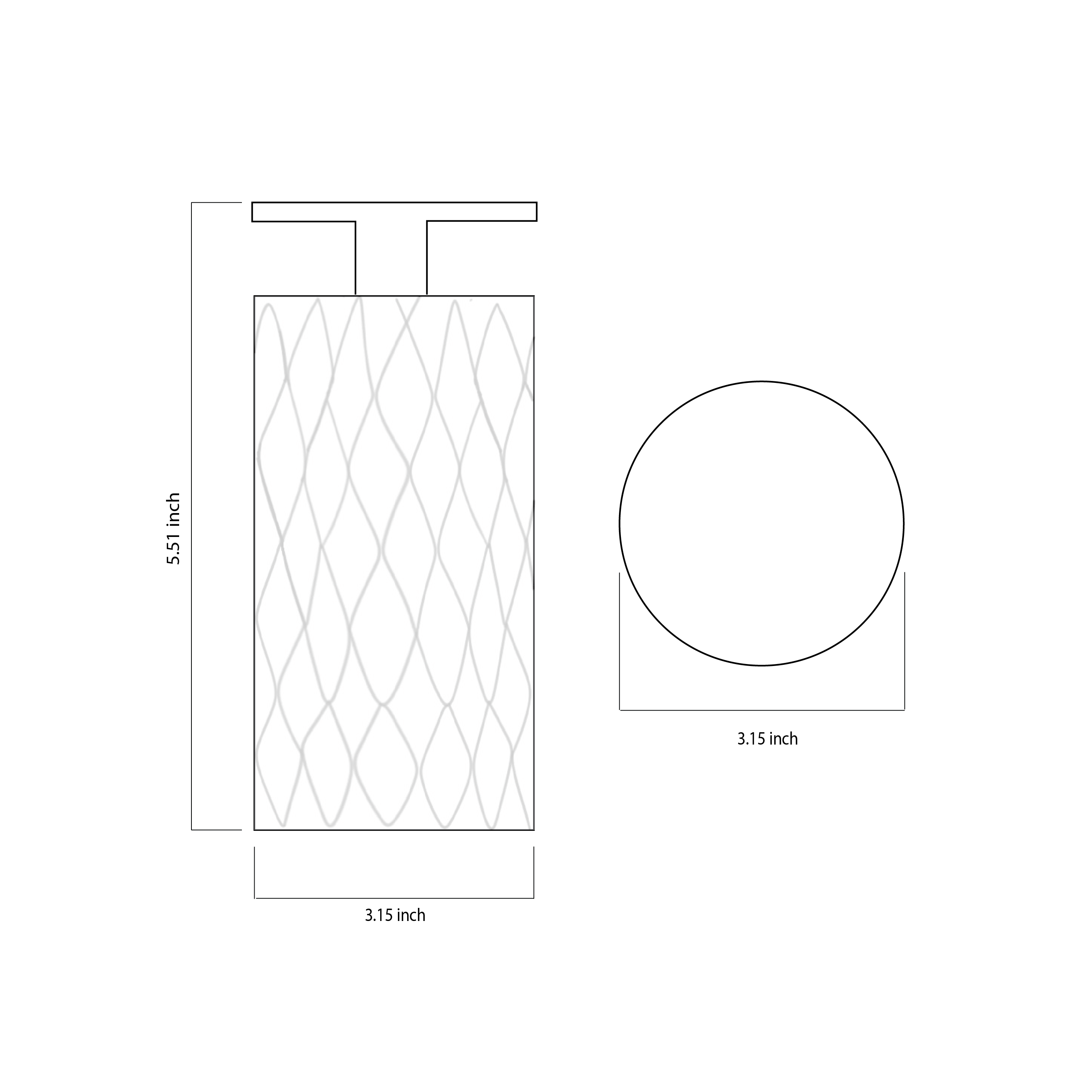 Textured Nerl Ceiling Light