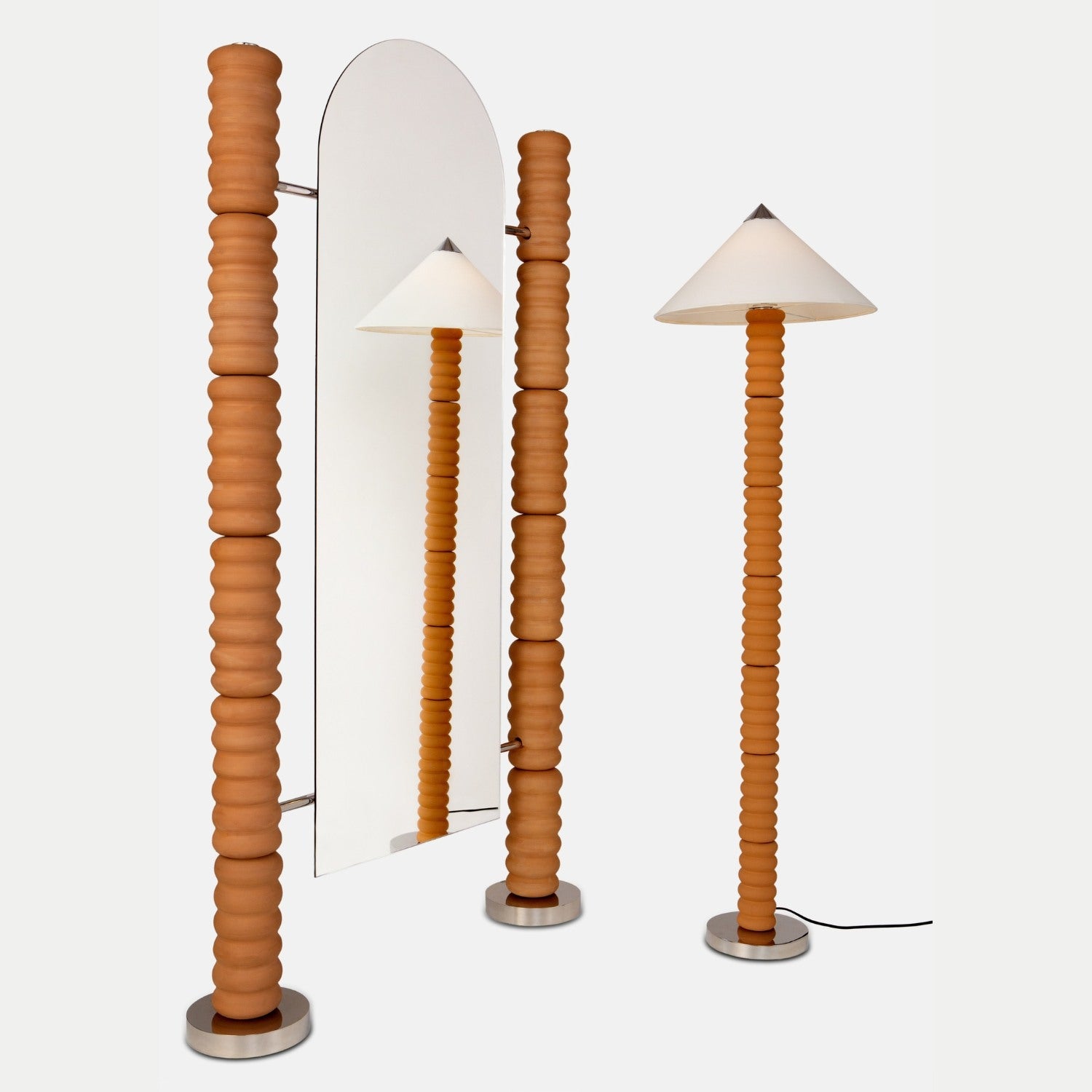 Contour Mirror - Terracotta