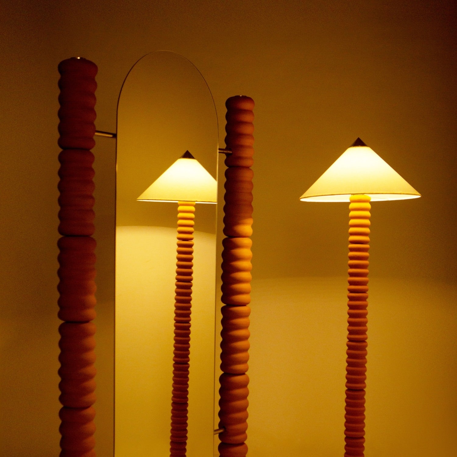 Contour Mirror - Terracotta