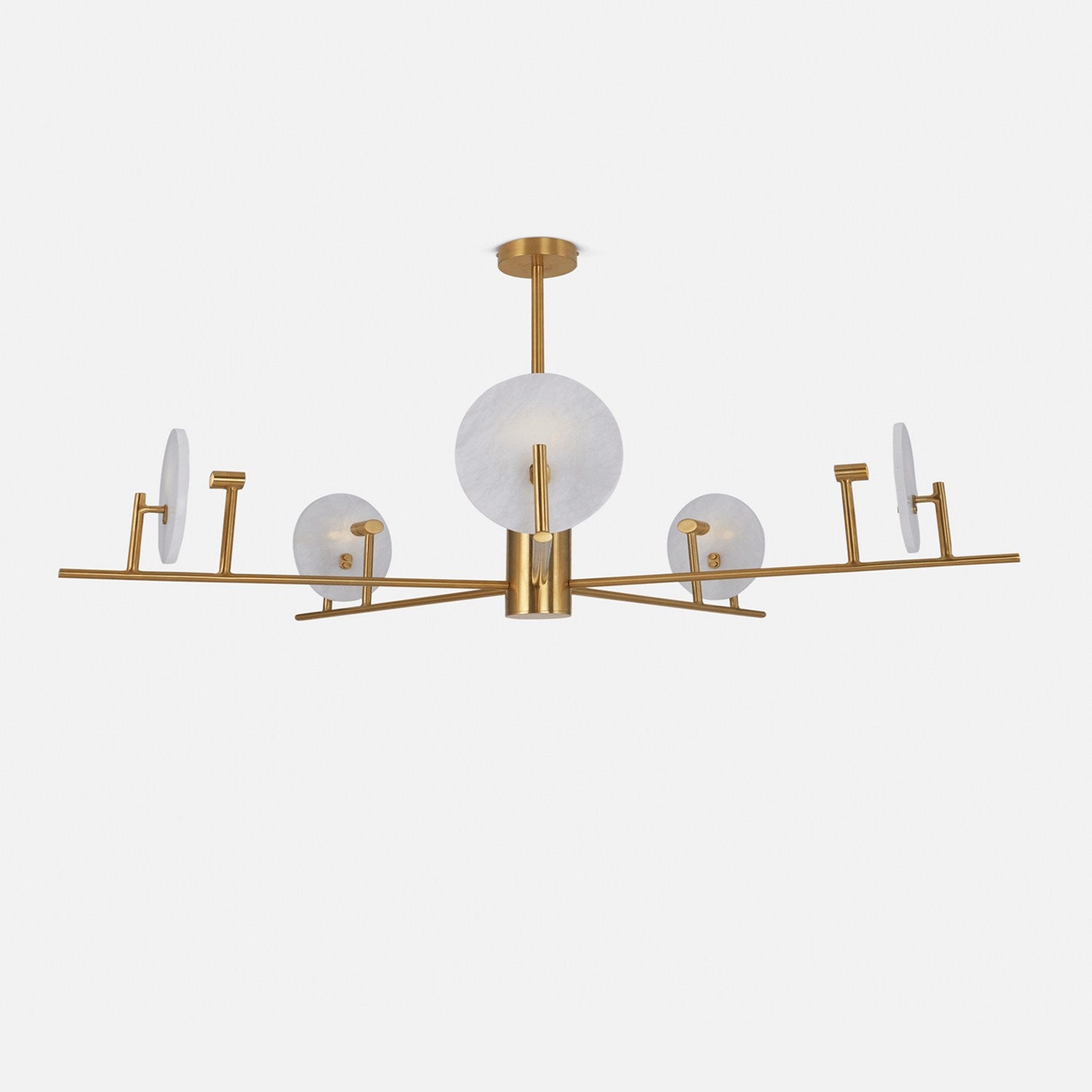 Oval Alabaster Chandelier