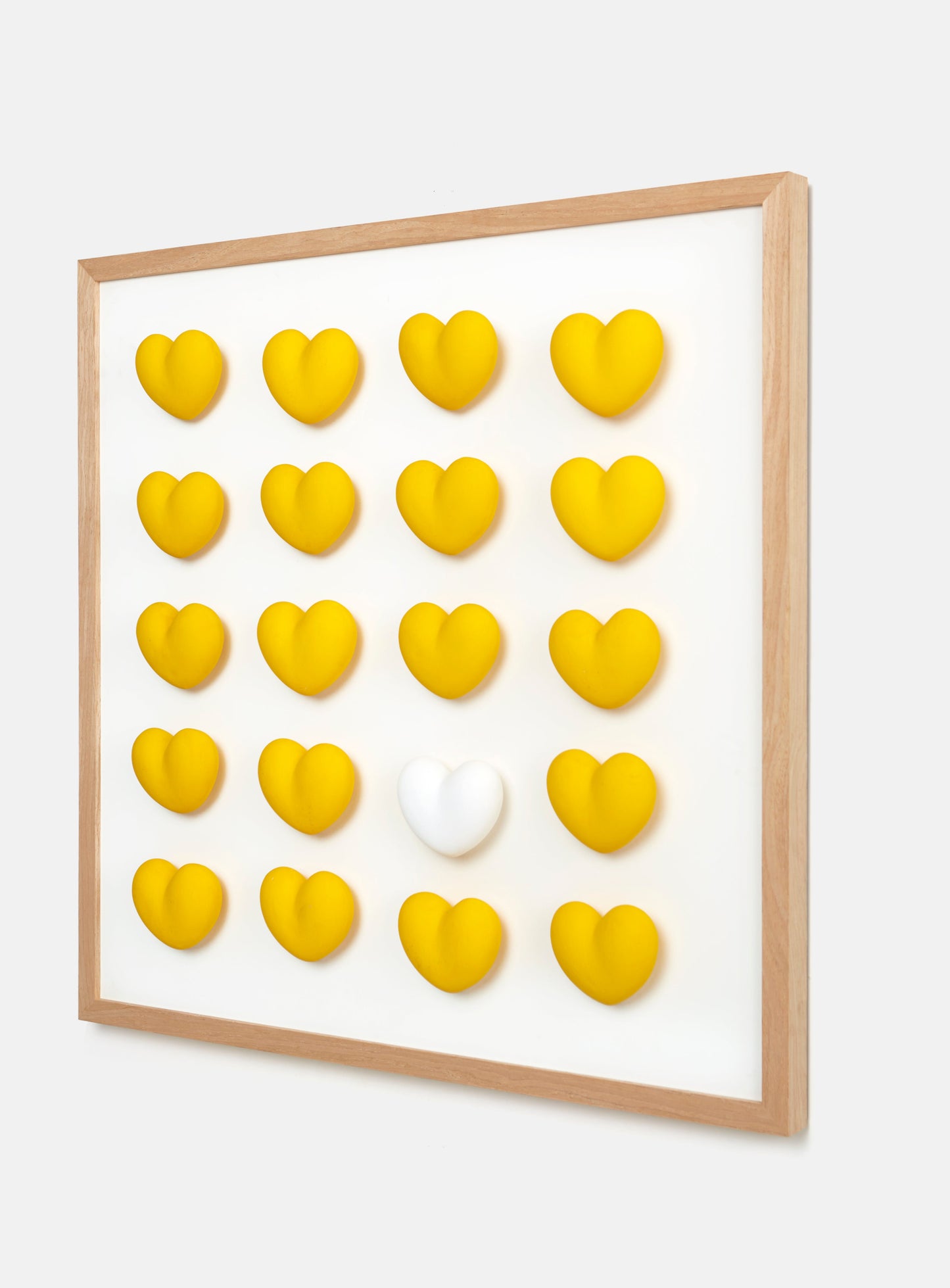 Heart Installation in Yellow