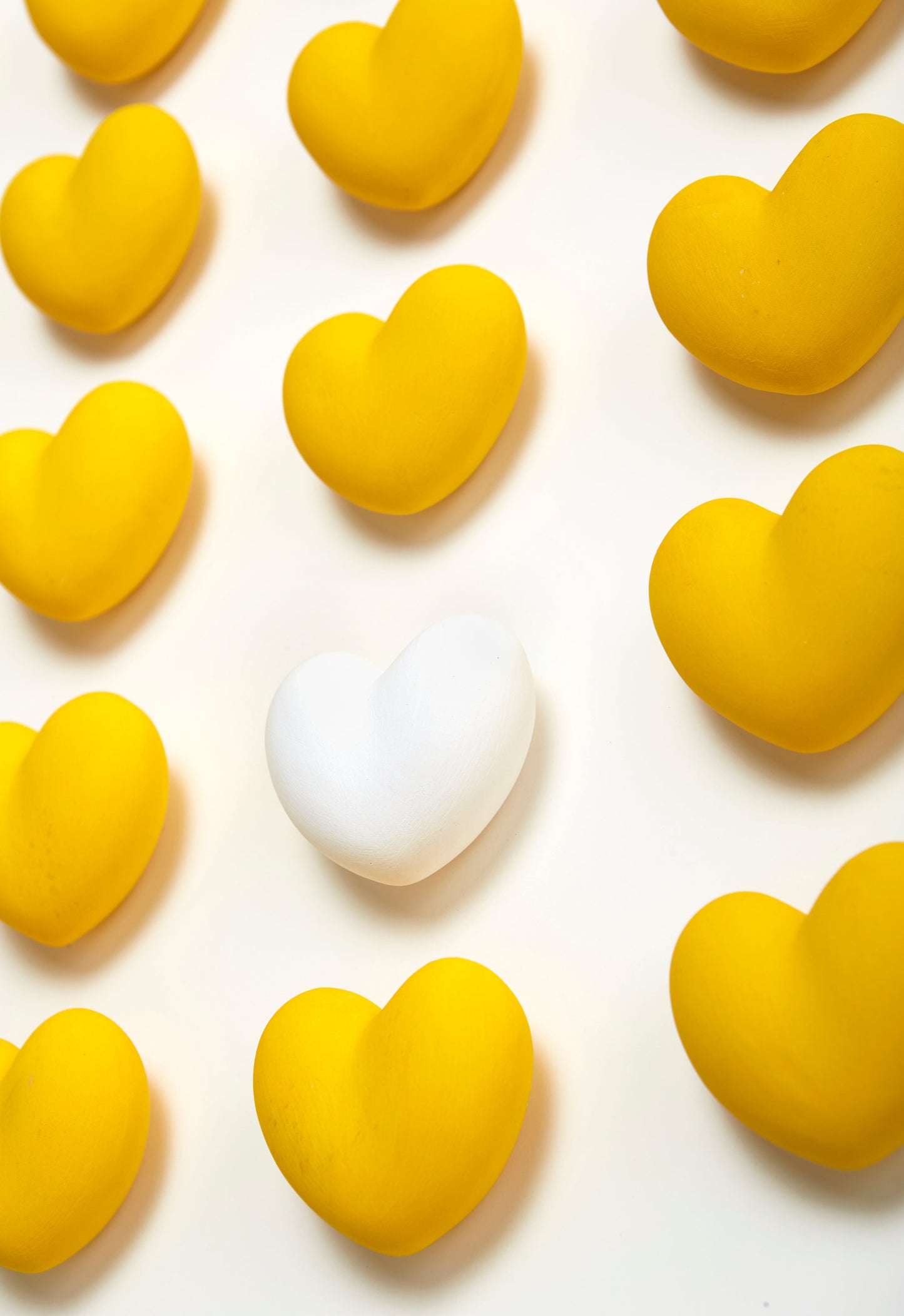 Heart Installation in Yellow