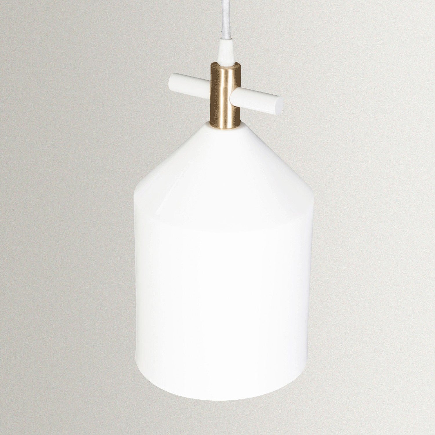 Bell Pendant Lamp in Brass