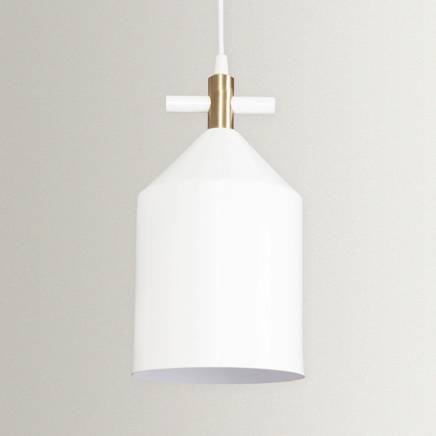 Bell Pendant Lamp in Brass