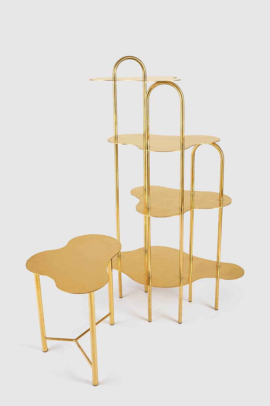 Ripple Shelf - Gold