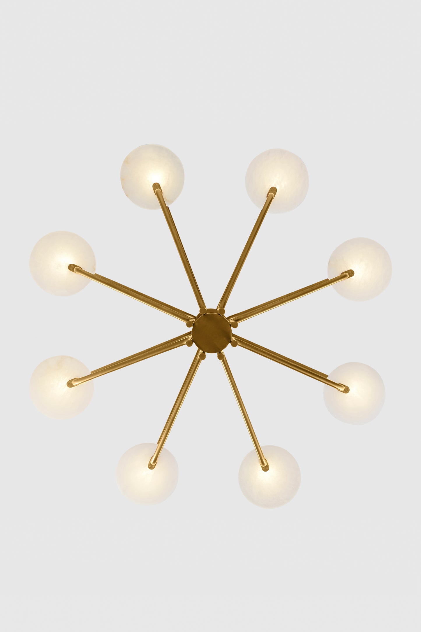 Alabaster Chandelier - Gold