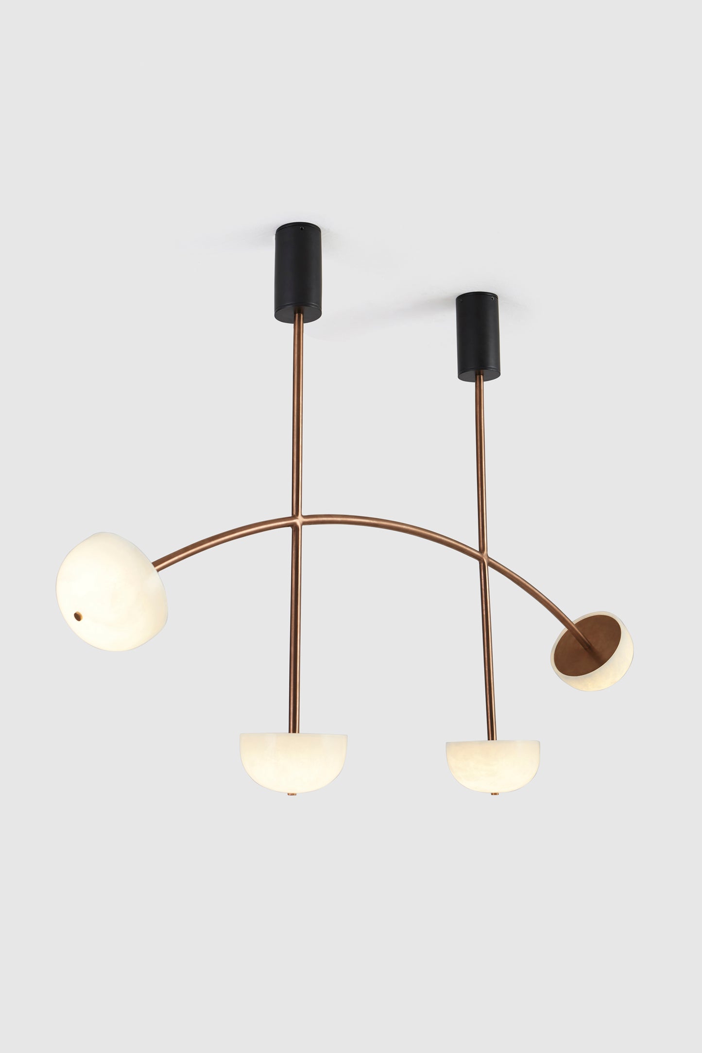 Alabaster Curve Chandelier