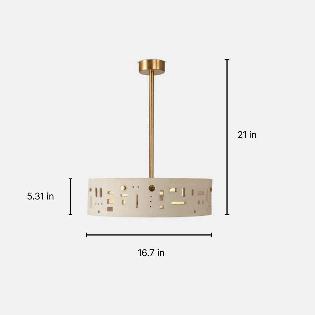 Cut-out Pendant Light