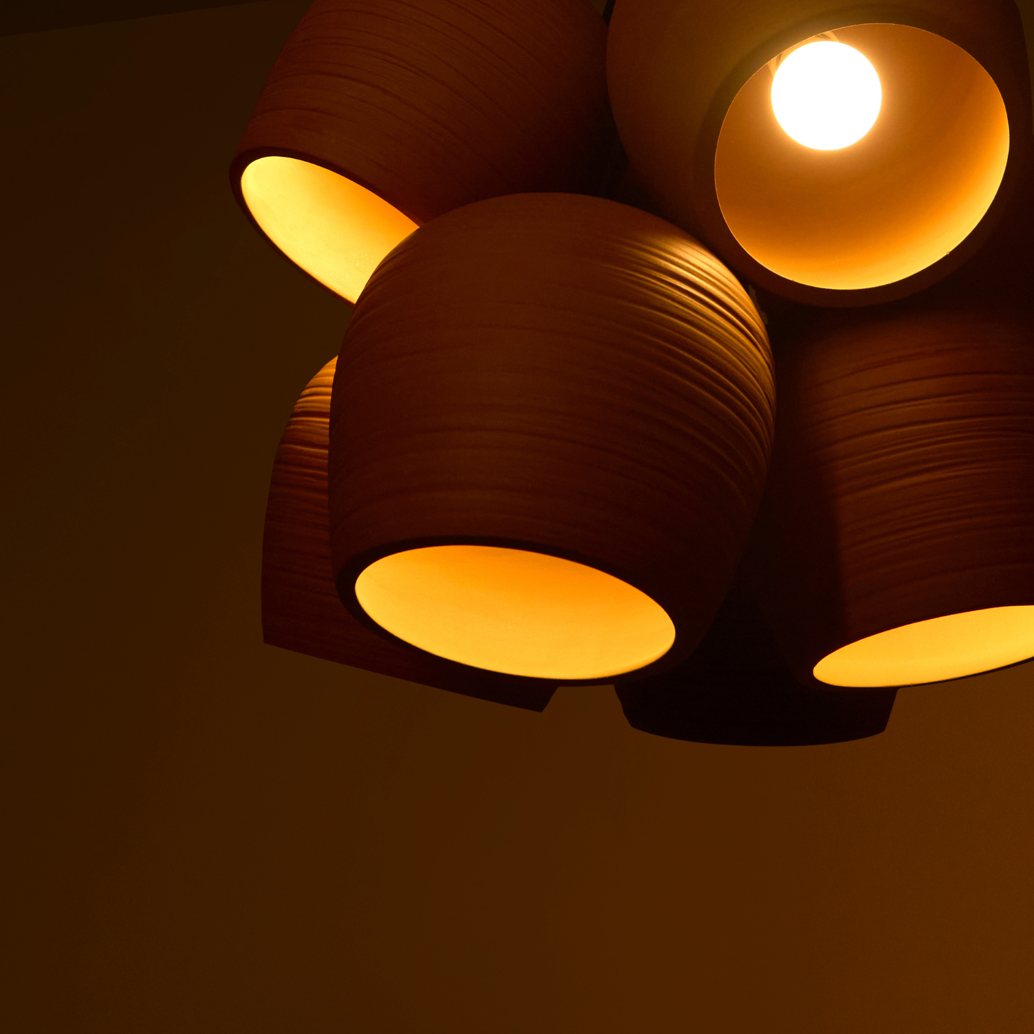Mushroom Cluster Pendant Light