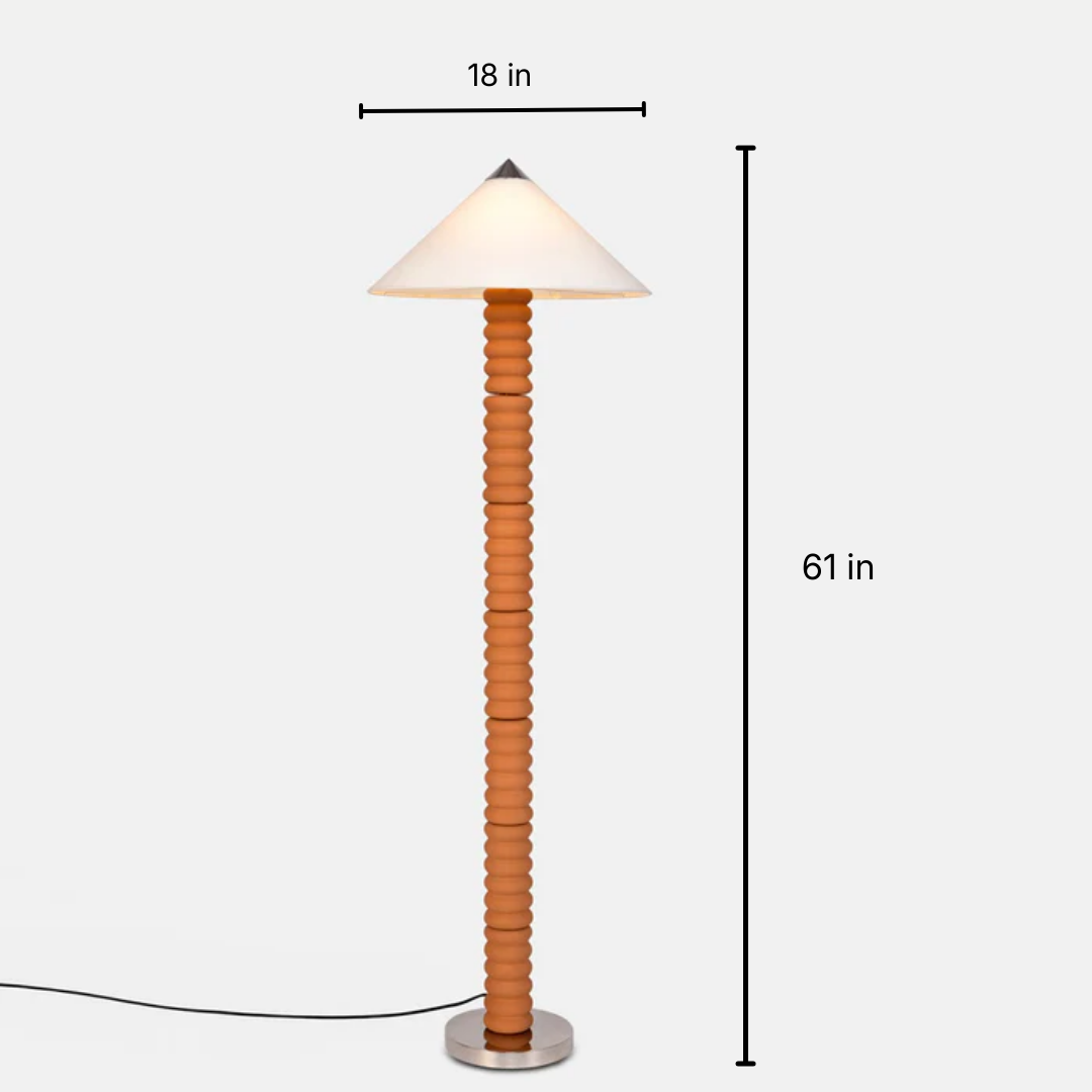 Contour Floor Lamp - Terracotta