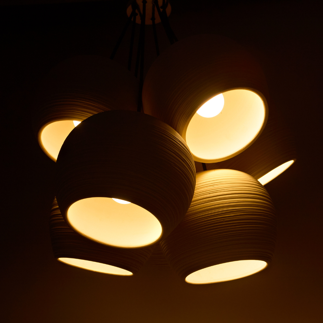 Mushroom Cluster Pendant Light