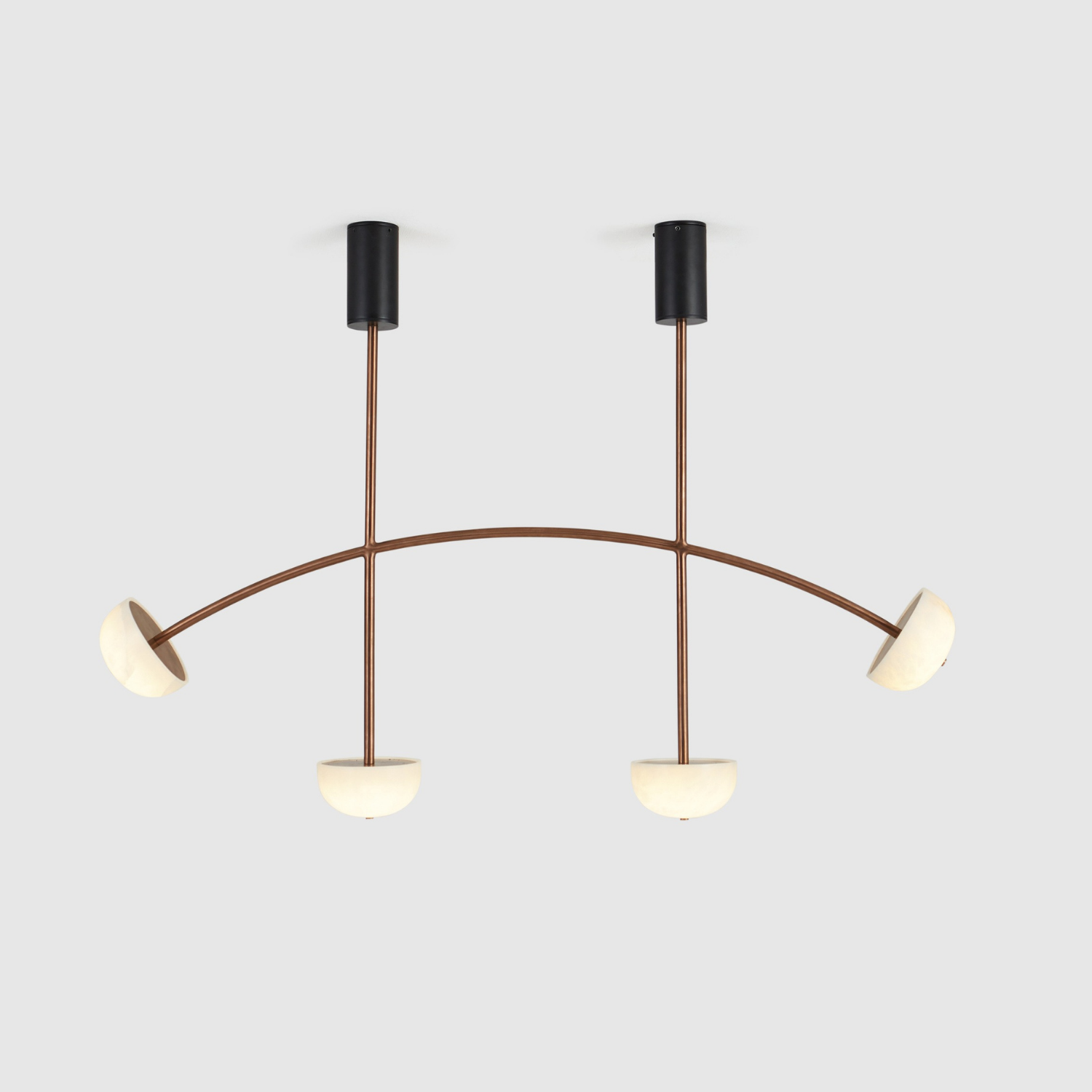 Alabaster Curve Chandelier