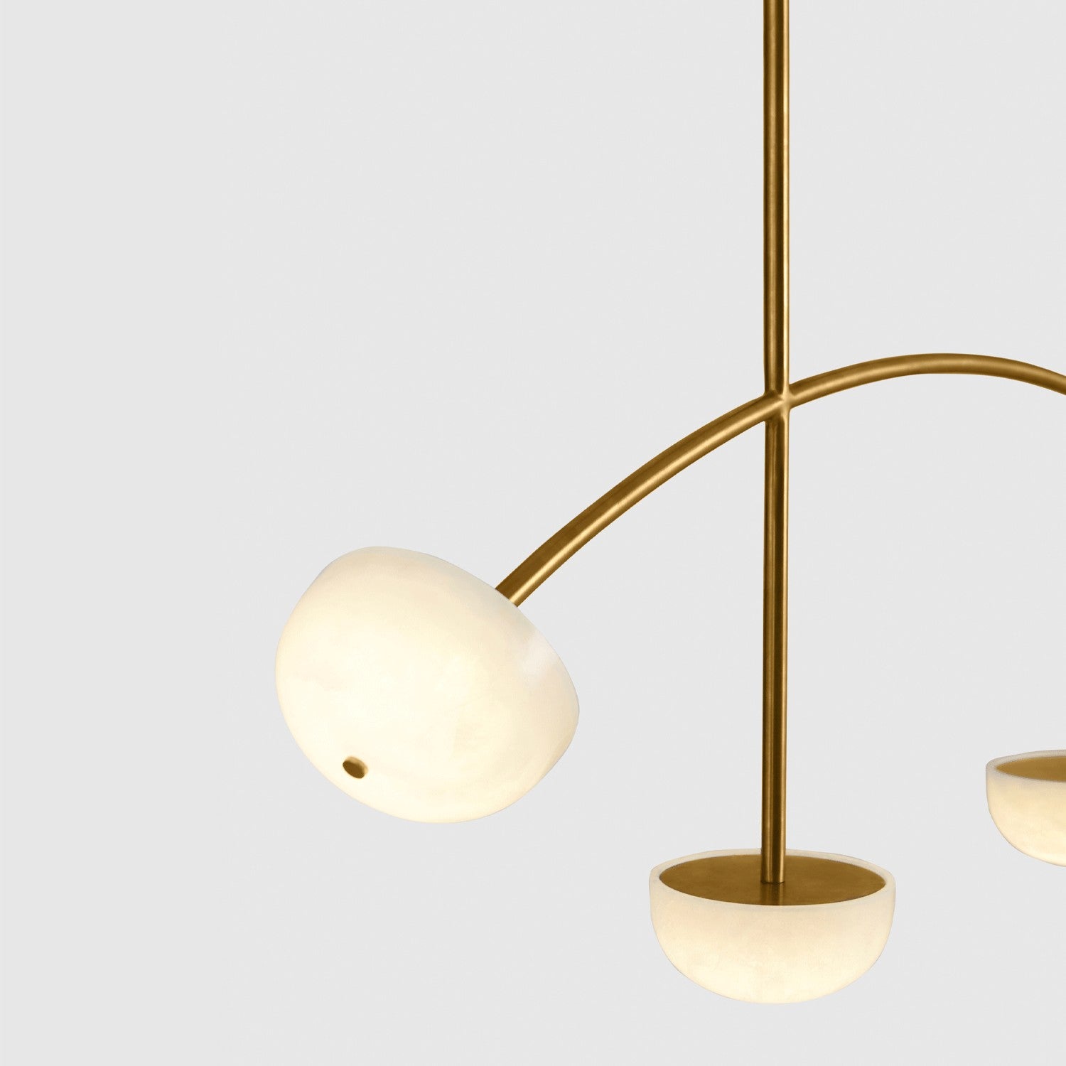 Alabaster Curve Chandelier