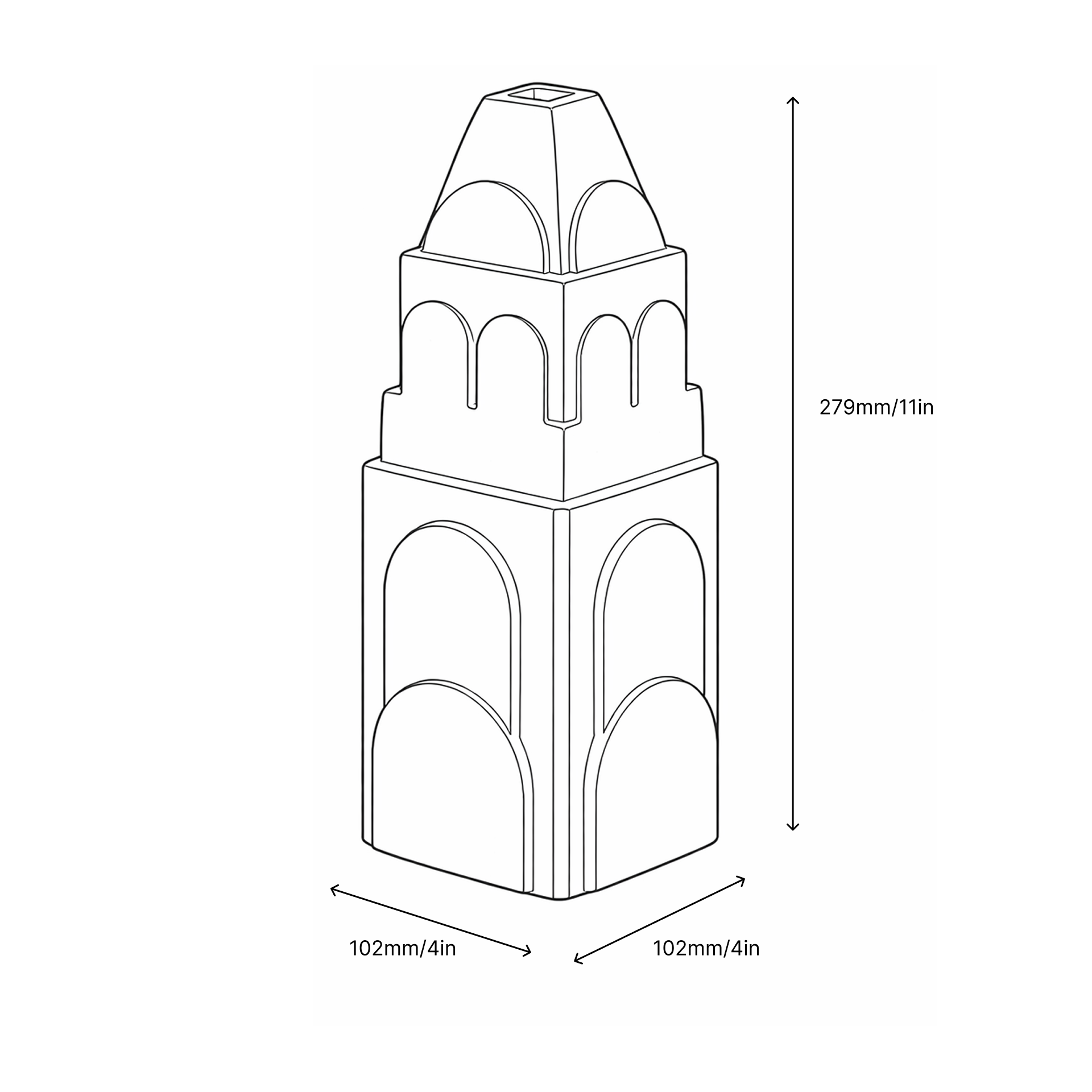 Clocktower Vases