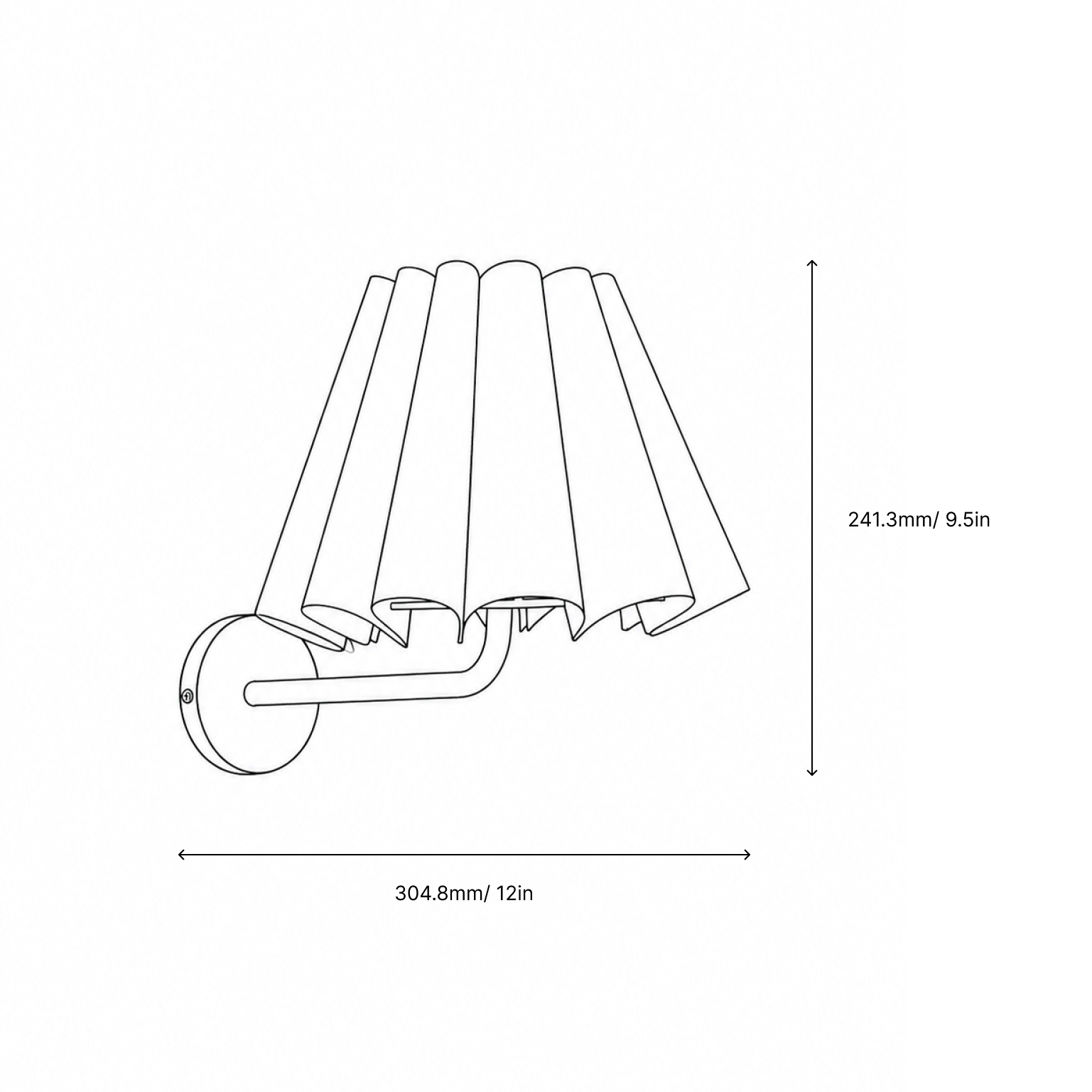 Scallops Wall Light