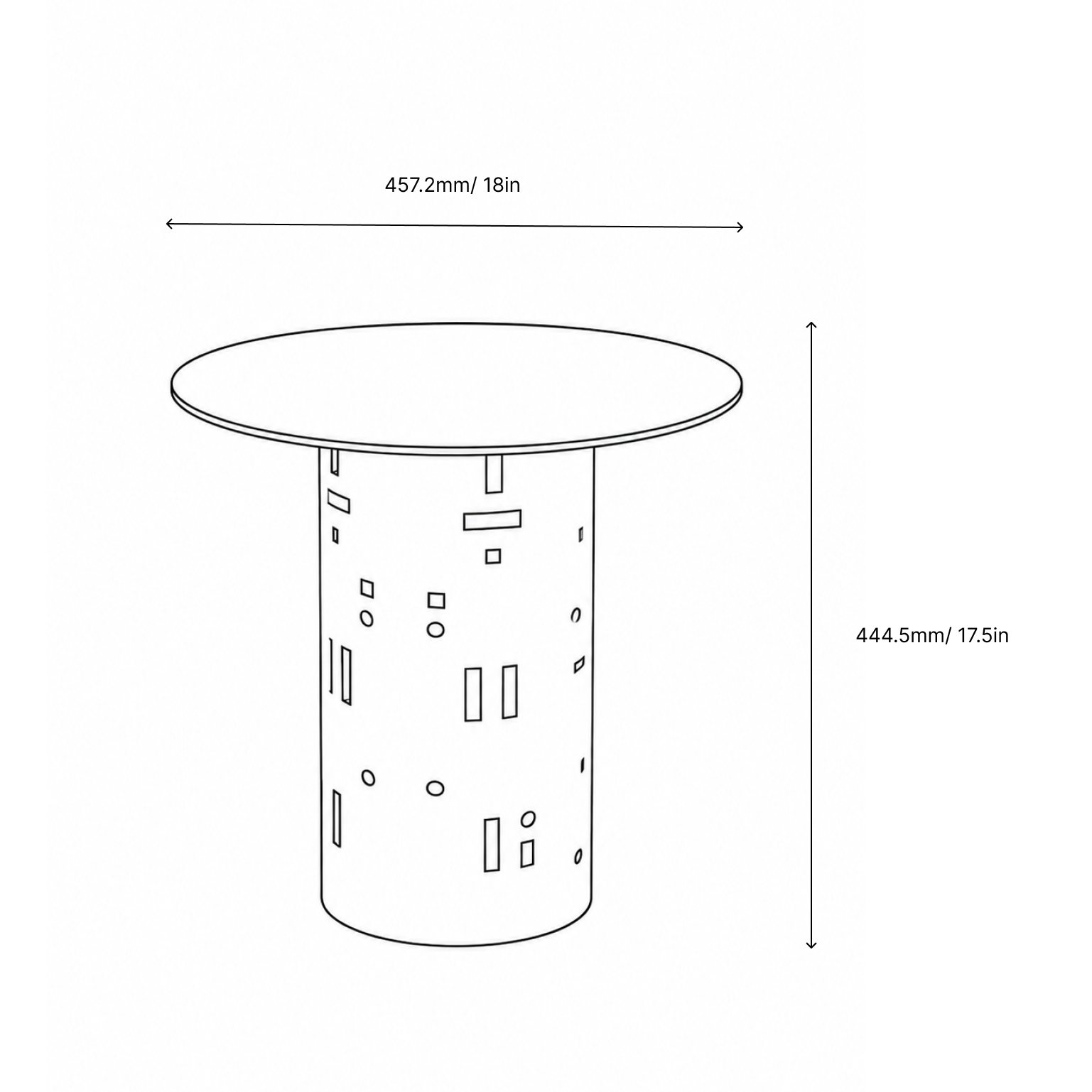Cut Out Side Table