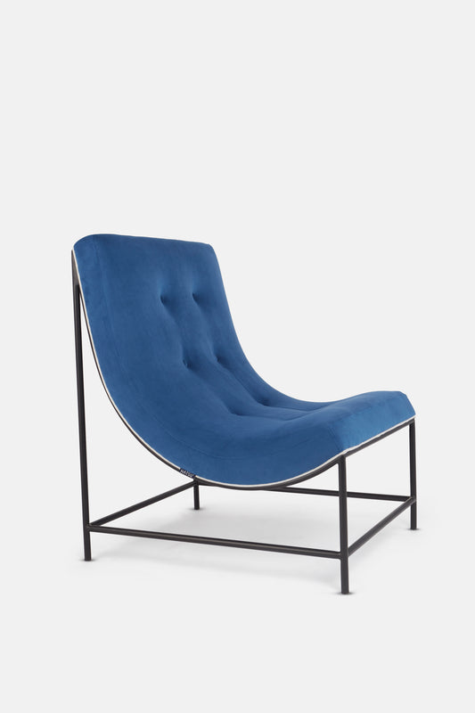 Curve Lounge Chair - Blue