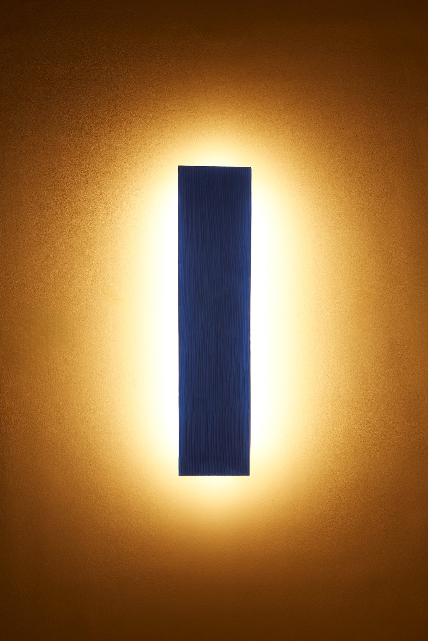 Blue Vertical Sconce