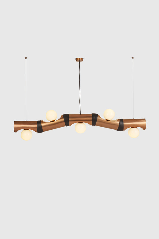 Notch Chandelier - Rose Gold