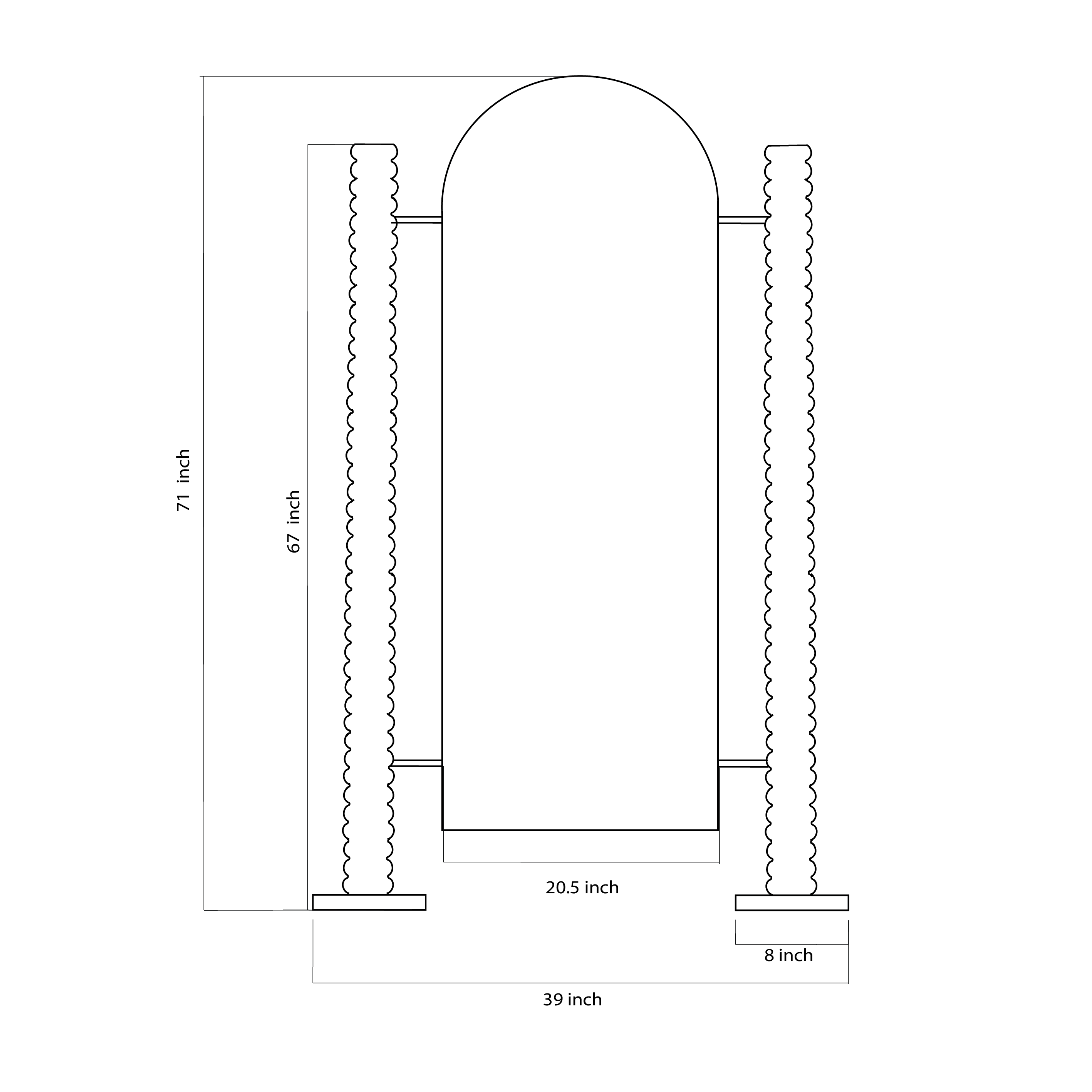 Contour Mirror - Terracotta