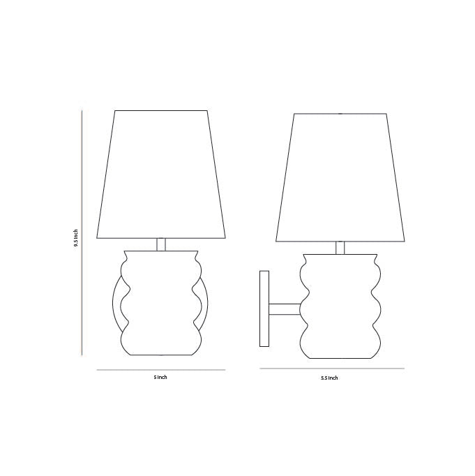 Contour Wall Sconce - Terracotta