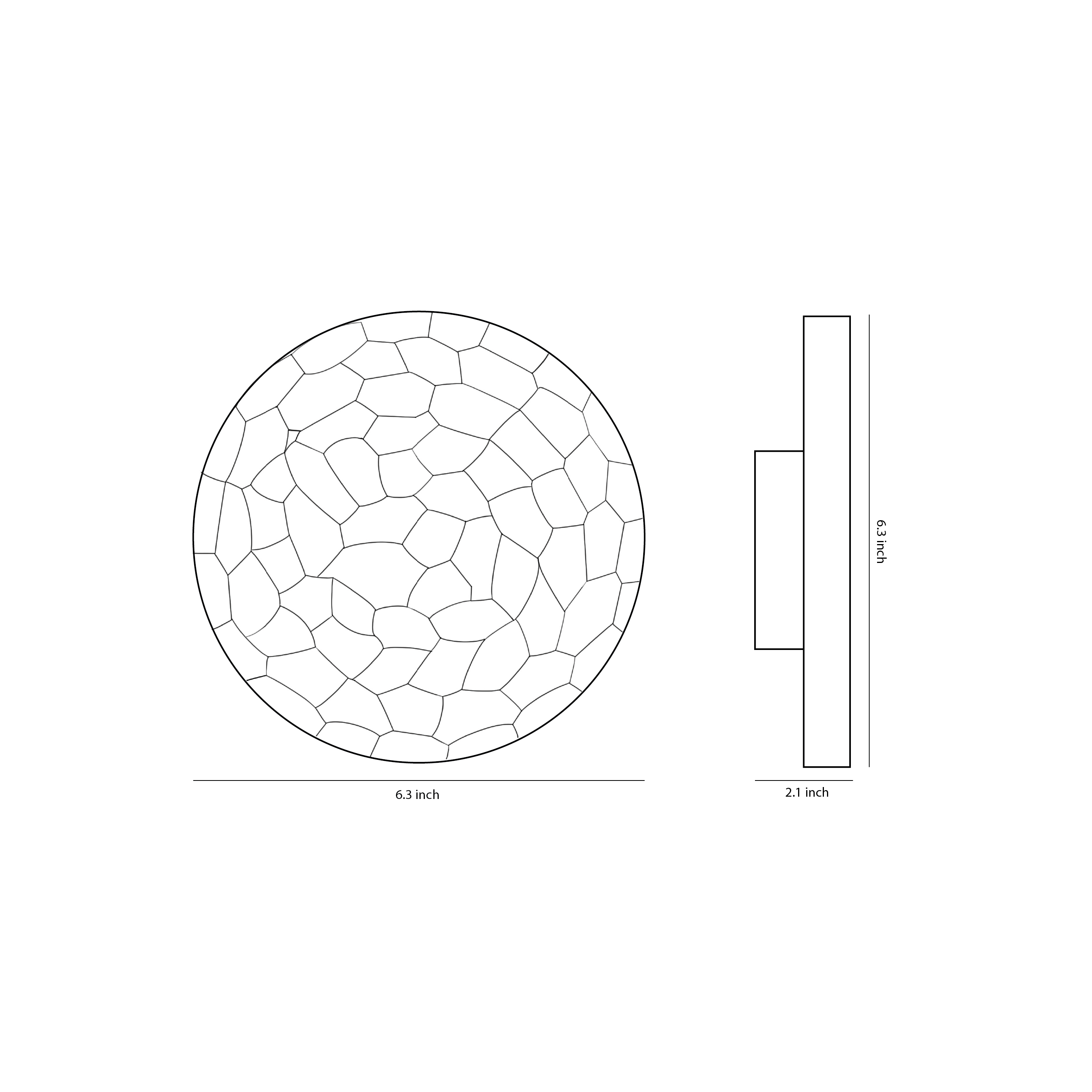 Disc Wall Light - Terracotta