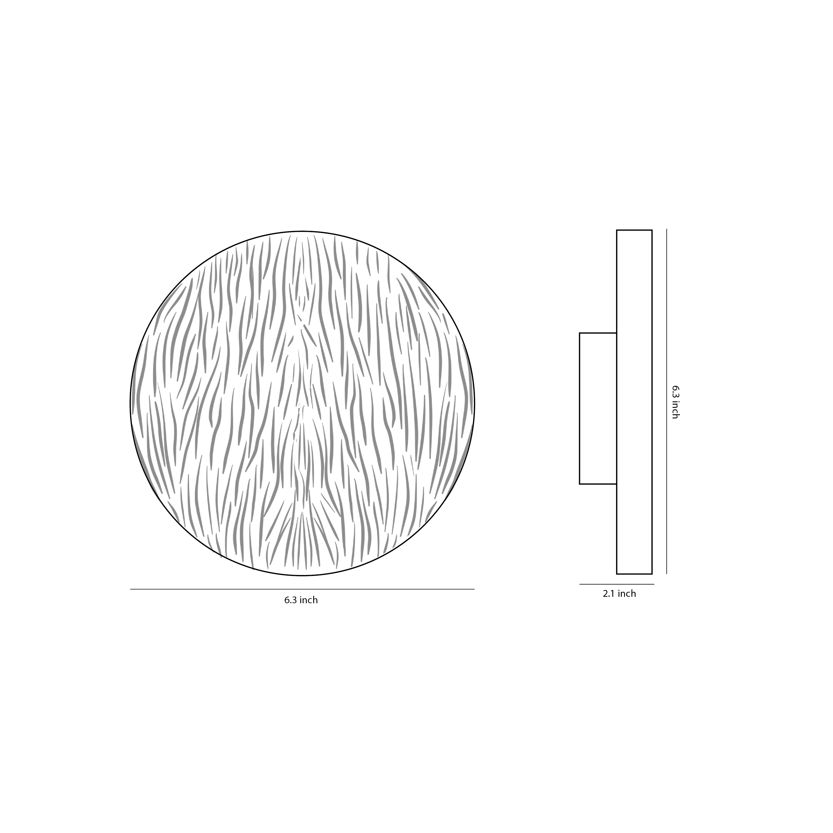 Clay Disc Wall Light