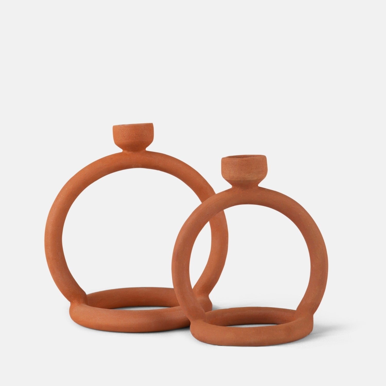 Candle Stand in Terracotta