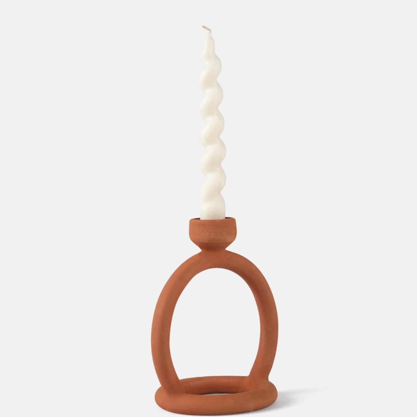 Candle Stand in Terracotta