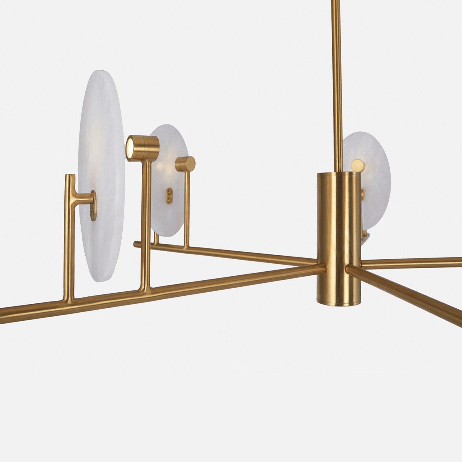 Oval Alabaster Chandelier