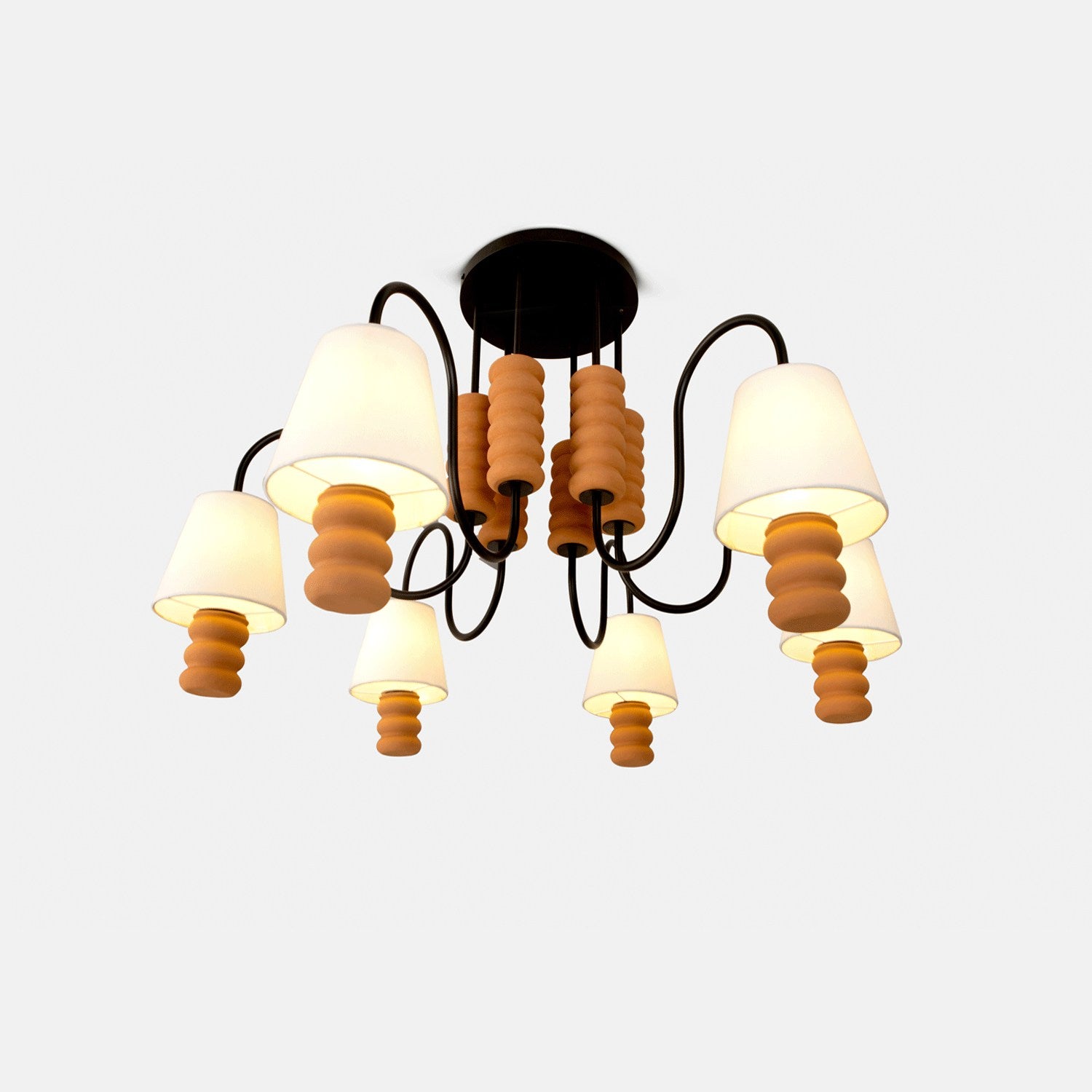 Contour Chandelier - Terracotta