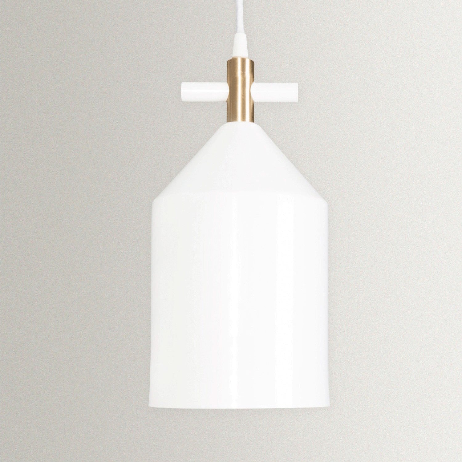 Bell Pendant Lamp in Brass