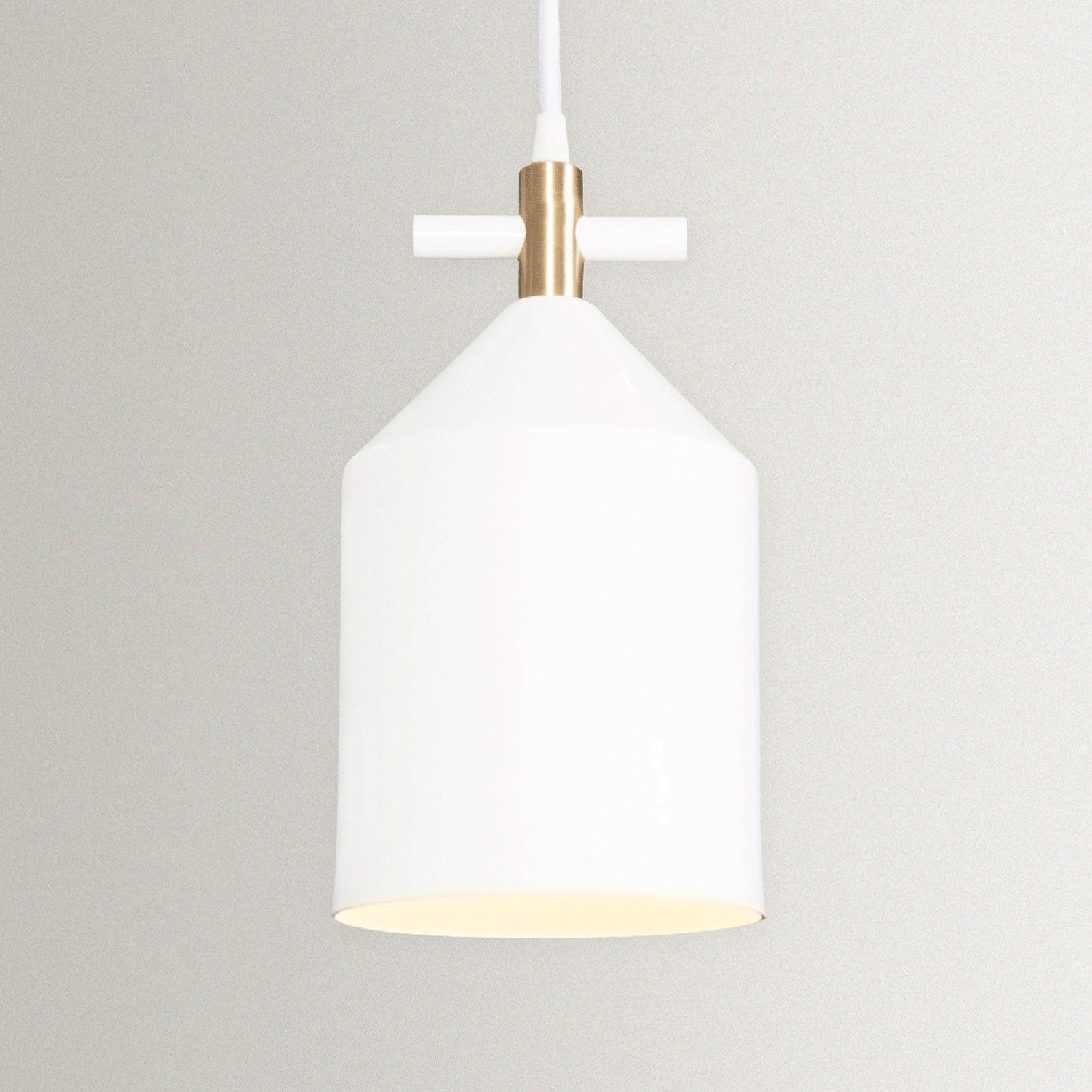 Bell Pendant Lamp in Brass