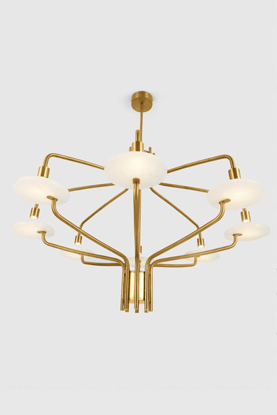 Alabaster Chandelier - Gold