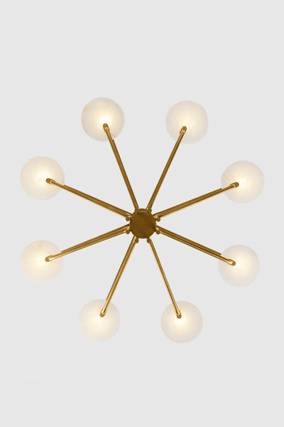 Alabaster Chandelier - Gold