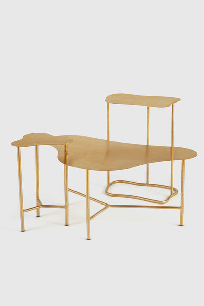 Ripple Center Table - Gold